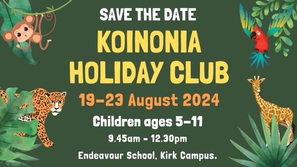 Save the date August 2024 Holiday Club